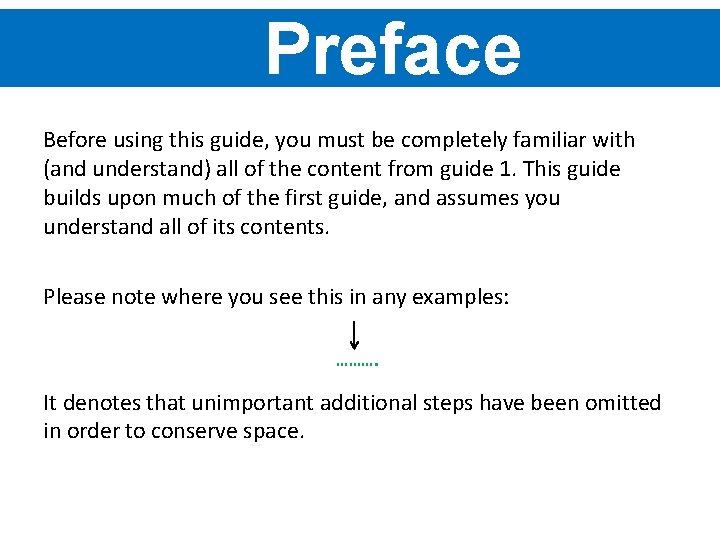 Preface Before using this guide, you must be completely familiar with (and understand) all Preface Before using this guide, you must be completely familiar with (and understand) all