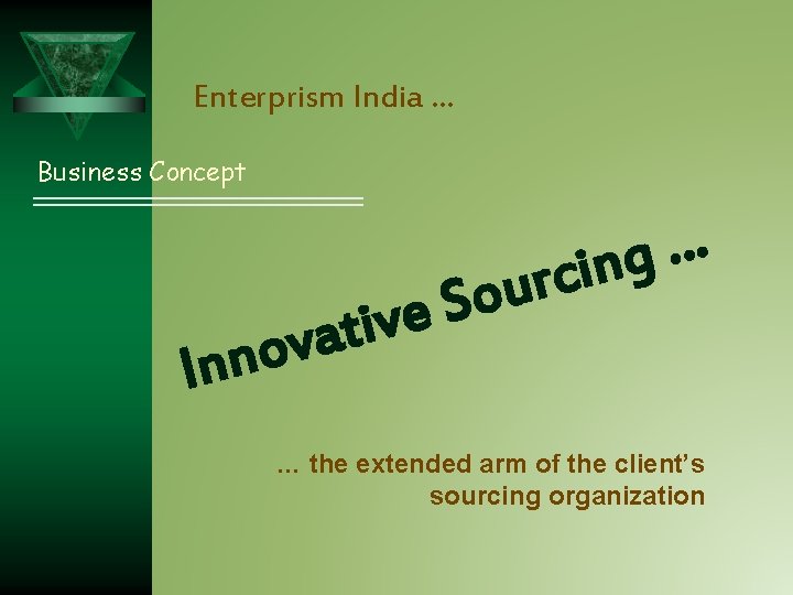 Enterprism India … Business Concept o S tive a v o Inn … g