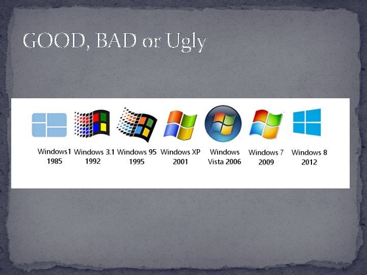 GOOD, BAD or Ugly 