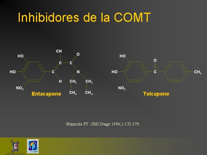 Inhibidores de la COMT CN O HO C C N C HO HO H