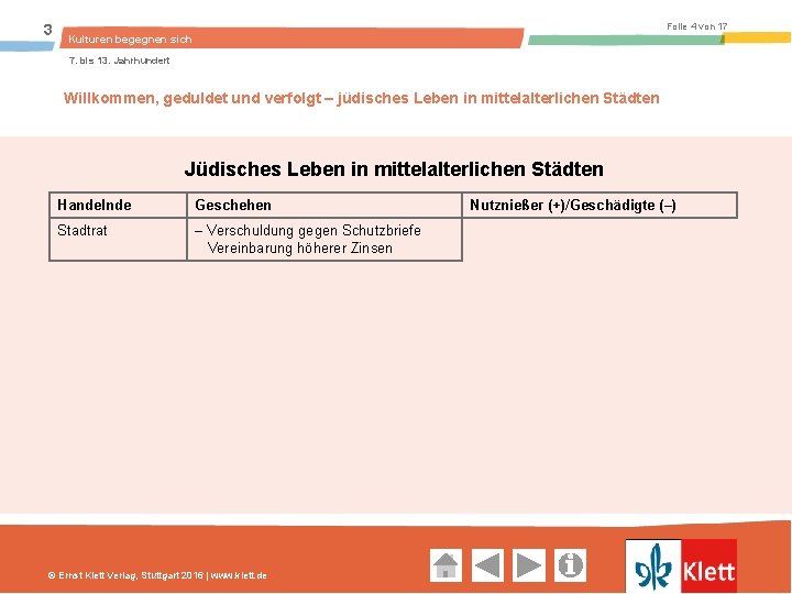 3 Folie 4 von 17 Kulturen begegnen sich 7. bis 13. Jahrhundert Willkommen, geduldet