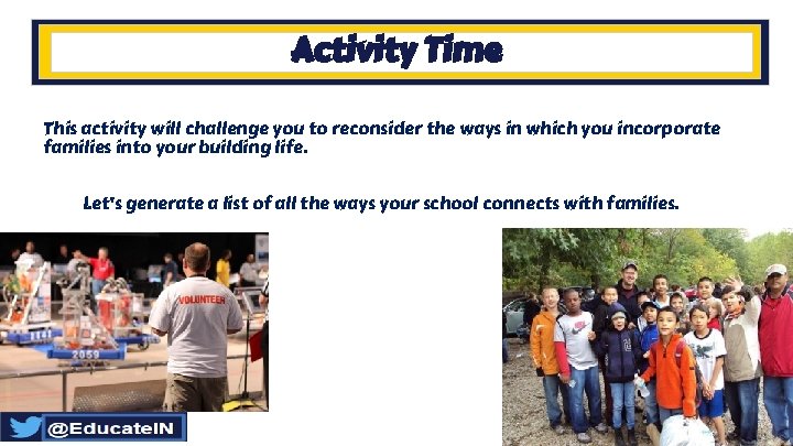 Activity Time This activity will challenge you to reconsider the ways in which you