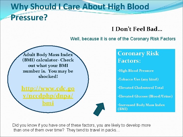 Why Should I Care About High Blood Pressure? I Don’t Feel Bad… Well, because