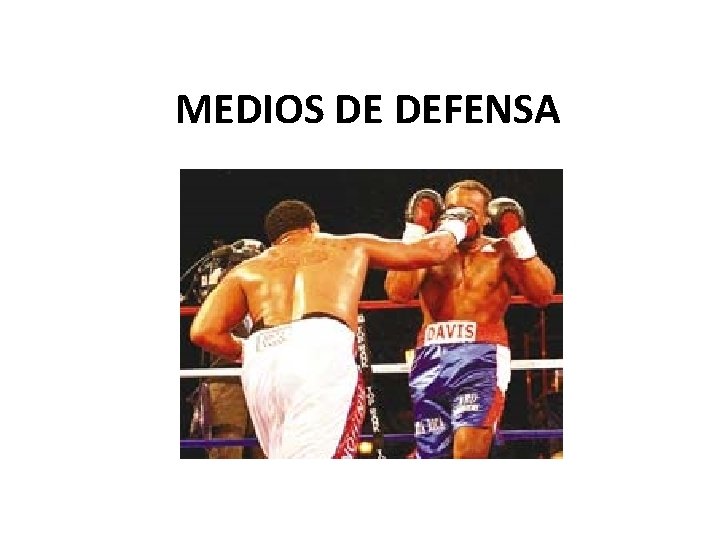 MEDIOS DE DEFENSA 
