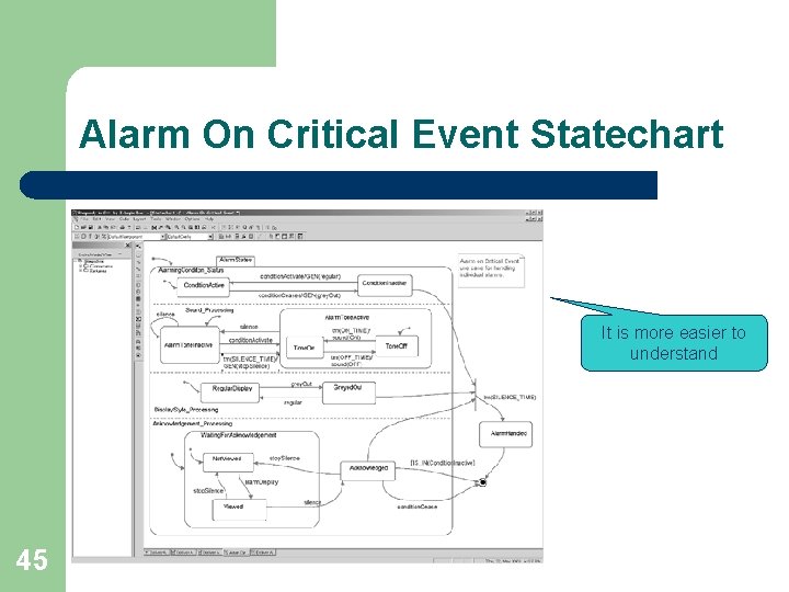 Alarm On Critical Event Statechart It is more easier to understand 45 