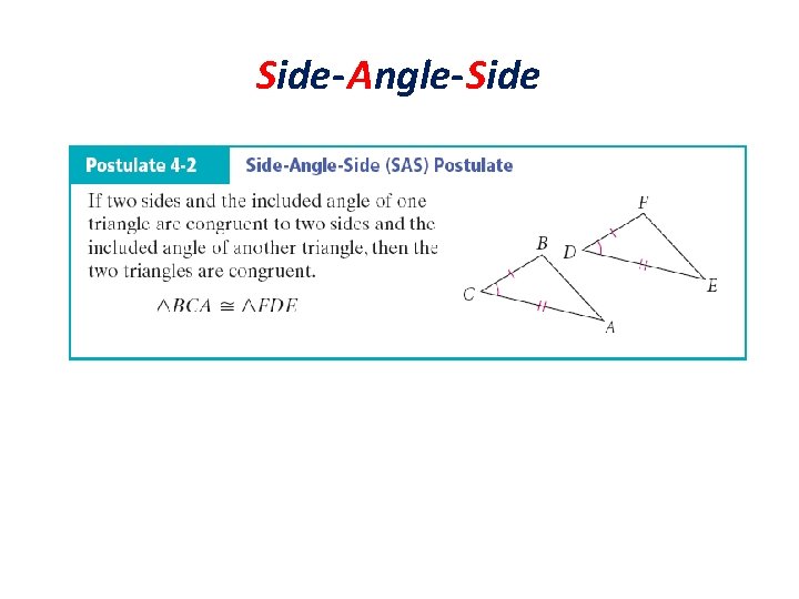 Side-Angle-Side 