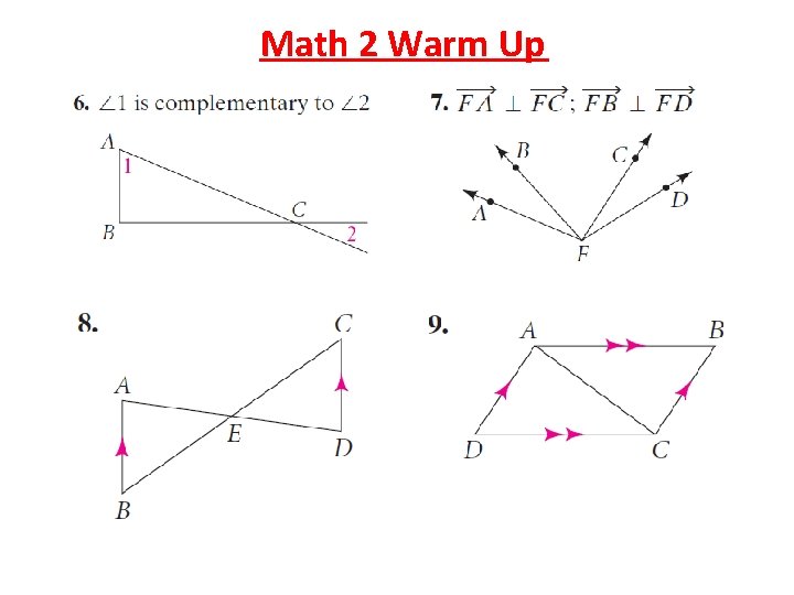 Math 2 Warm Up 