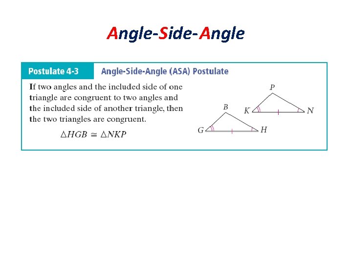 Angle-Side-Angle 