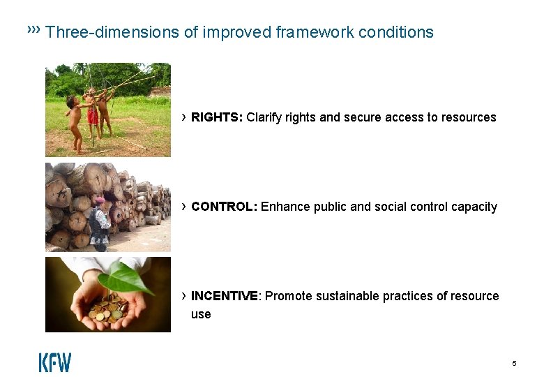 Three-dimensions of improved framework conditions › RIGHTS: Clarify rights and secure access to resources