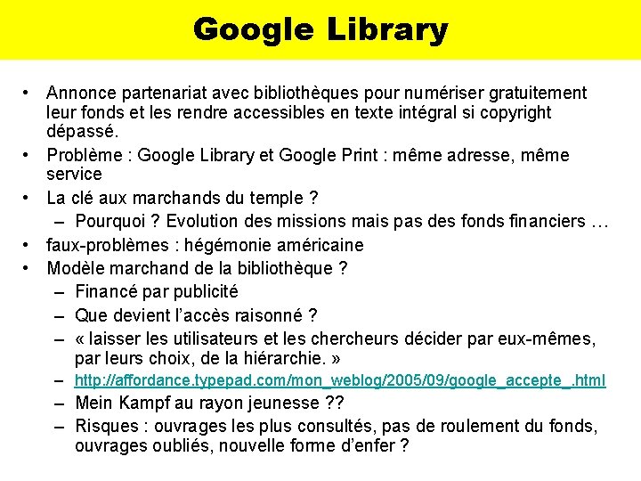 Google Library • Annonce partenariat avec bibliothèques pour numériser gratuitement leur fonds et les