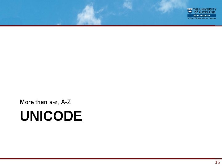 More than a-z, A-Z UNICODE 35 