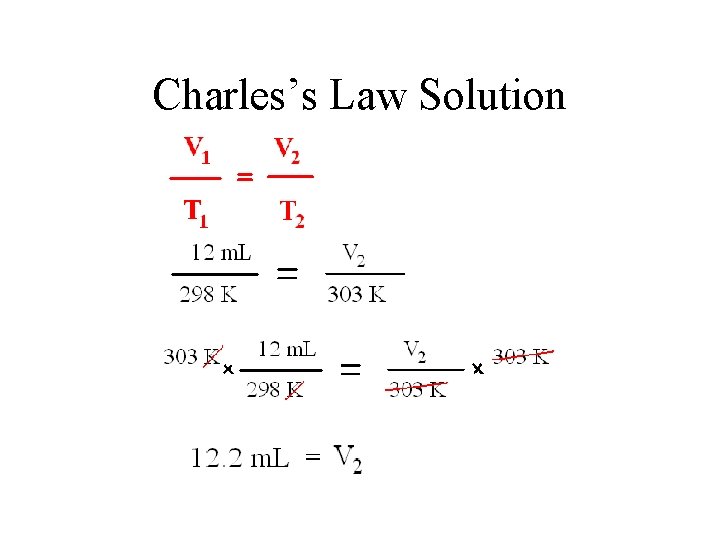 Charles’s Law Solution 