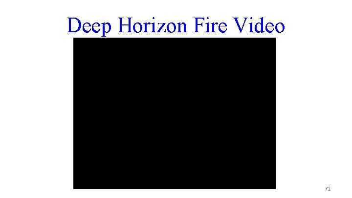 Deep Horizon Fire Video 71 