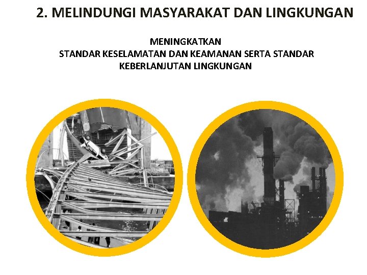 2. MELINDUNGI MASYARAKAT DAN LINGKUNGAN MENINGKATKAN STANDAR KESELAMATAN DAN KEAMANAN SERTA STANDAR KEBERLANJUTAN LINGKUNGAN