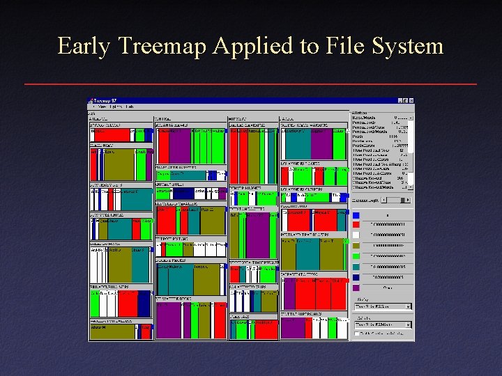 Early Treemap Applied to File System 