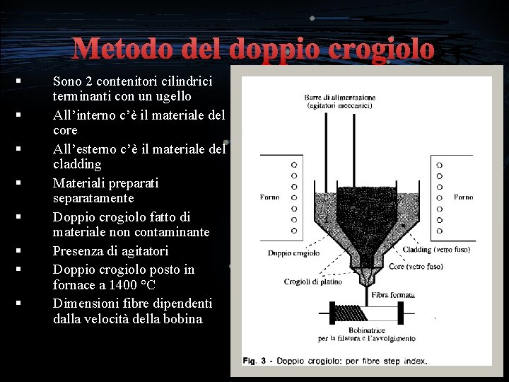 Metodo del doppio crogiolo § § § § Sono 2 contenitori cilindrici terminanti con