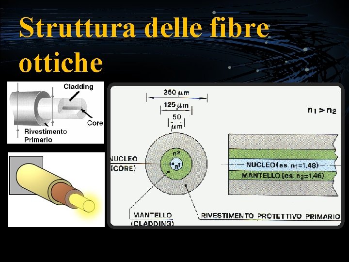 Struttura delle fibre ottiche 
