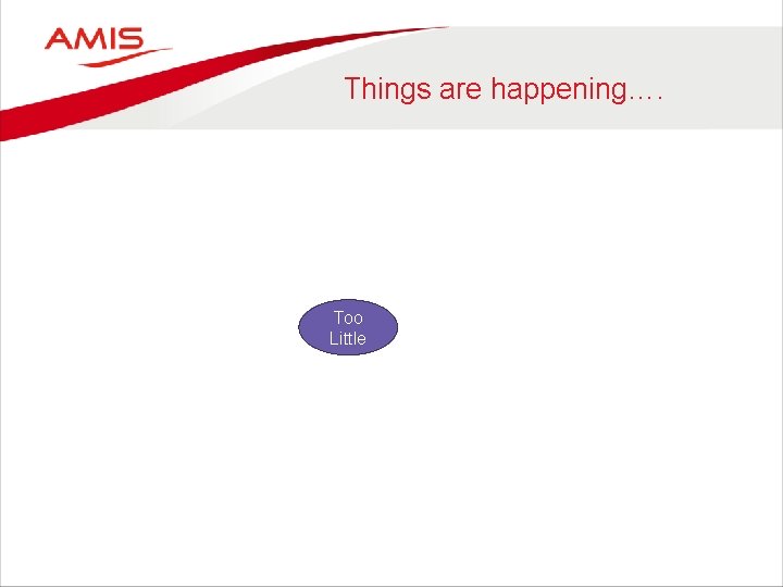 Things are happening…. Too Little 