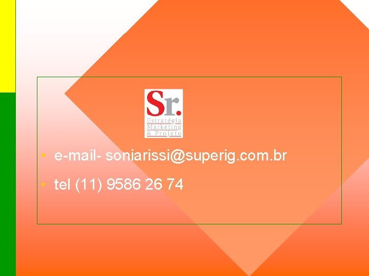  • e-mail- soniarissi@superig. com. br • tel (11) 9586 26 74 