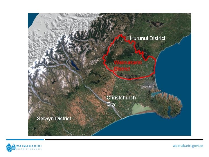 Hurunui District Waimakariri District Christchurch City Selwyn District 