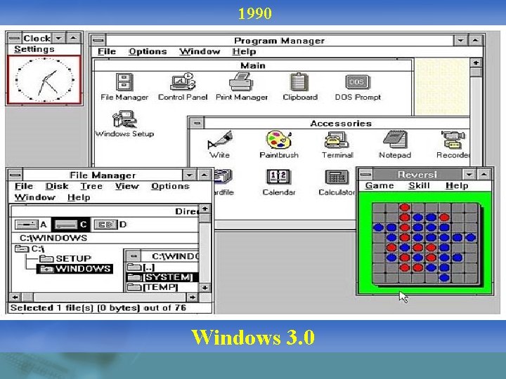 1990 Windows 3. 0 