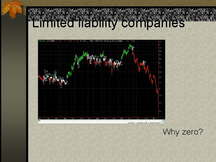 Limited liability companies Why zero? 