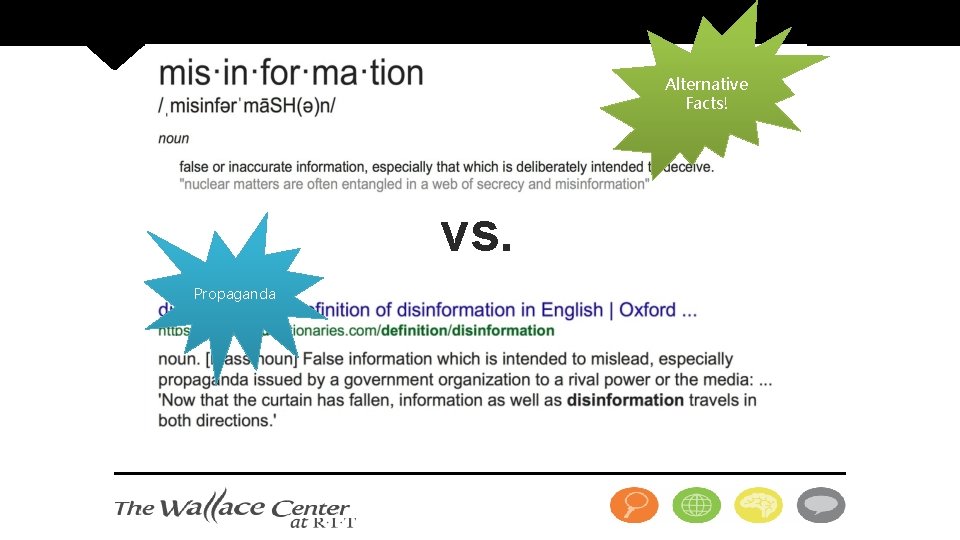 Alternative Facts! vs. Propaganda 
