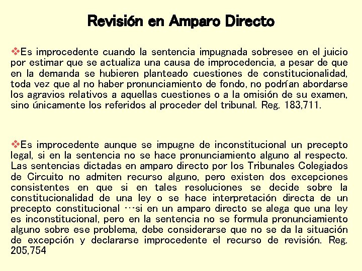 Revisión en Amparo Directo v. Es improcedente cuando la sentencia impugnada sobresee en el