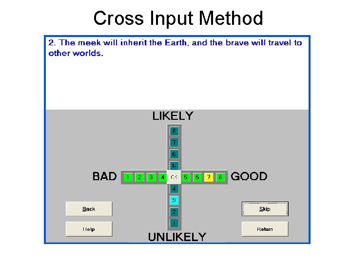 Cross Input Method 