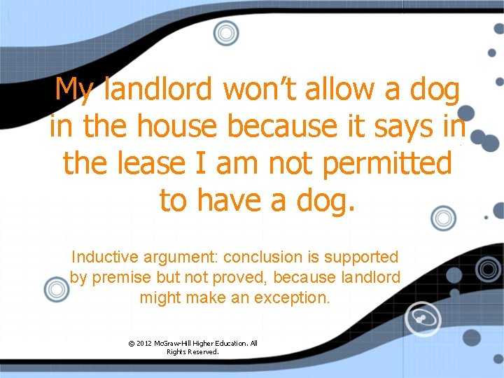 My landlord won’t allow a dog in the house because it says in the
