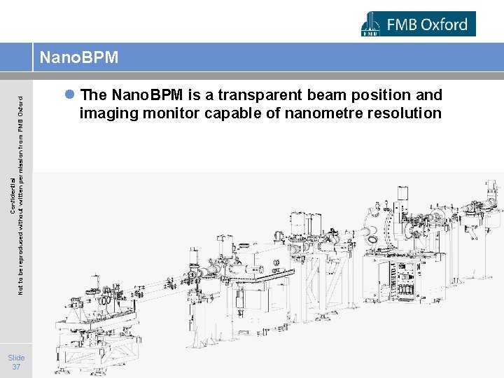 Confidential Not to be reproduced without written permission from FMB Oxford Nano. BPM Slide