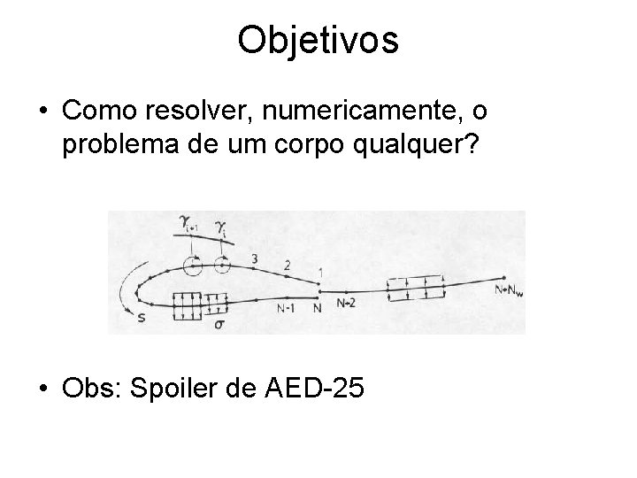 Objetivos • Como resolver, numericamente, o problema de um corpo qualquer? • Obs: Spoiler