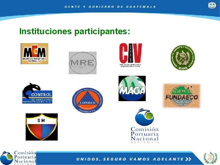 Instituciones participantes: 