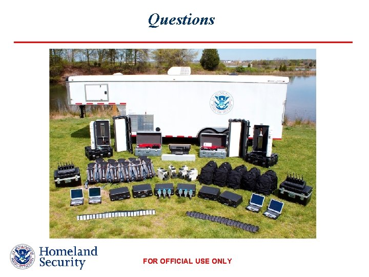 Questions FOR OFFICIAL USE ONLY 