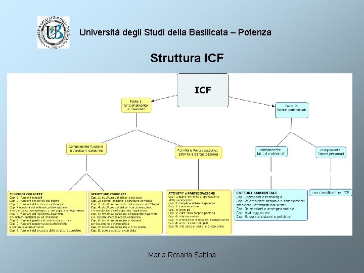 Università degli Studi della Basilicata – Potenza Struttura ICF Maria Rosaria Sabina 
