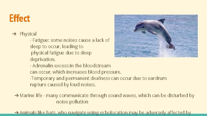 Effect ➔ Physical - Fatigue: some noises cause a lack of sleep to occur, Effect ➔ Physical - Fatigue: some noises cause a lack of sleep to occur,