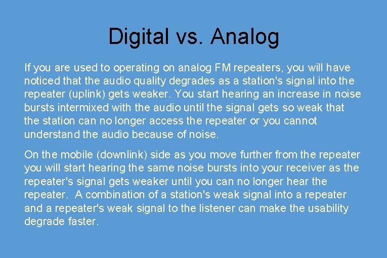 What Is DMR Digital Mobile Radio Presentation By