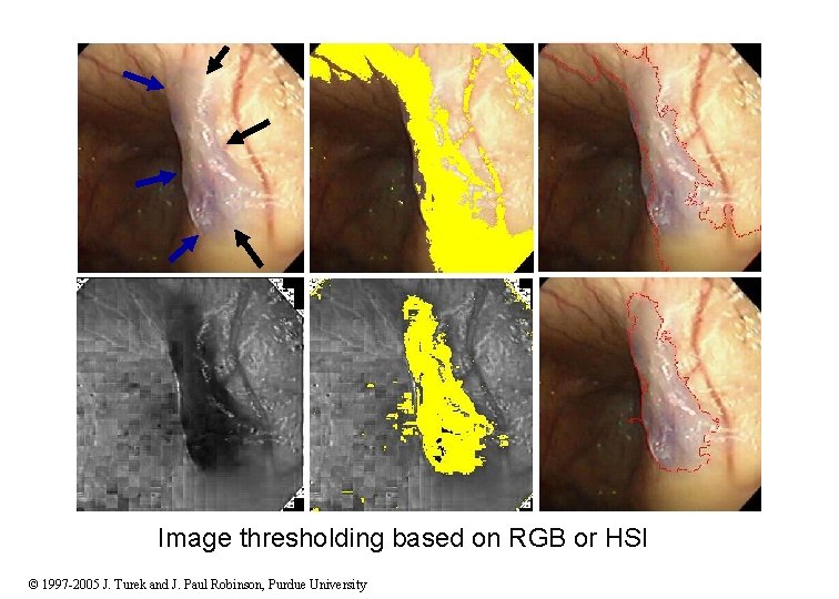 Image thresholding based on RGB or HSI © 1997 -2005 J. Turek and J.