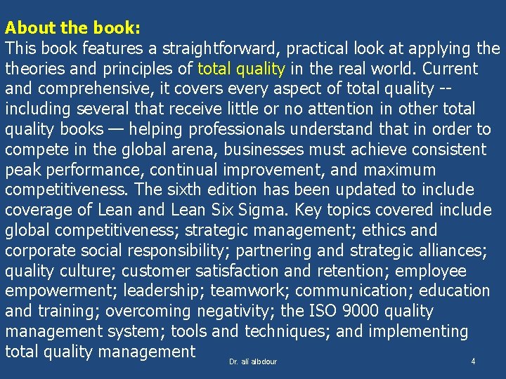 About the book: This book features a straightforward, practical look at applying theories and