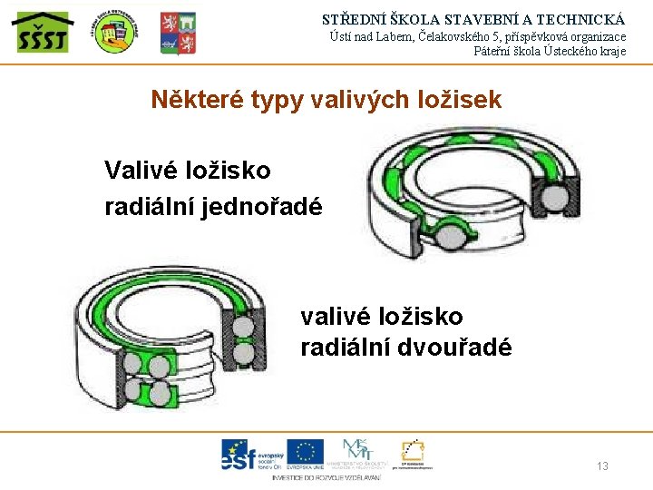 STŘEDNÍ ŠKOLA STAVEBNÍ A TECHNICKÁ Ústí nad Labem, Čelakovského 5, příspěvková organizace Páteřní škola