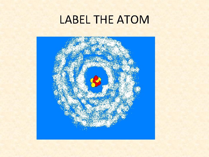 LABEL THE ATOM 