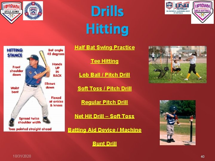 Drills Hitting Half Bat Swing Practice Tee Hitting Lob Ball / Pitch Drill Soft