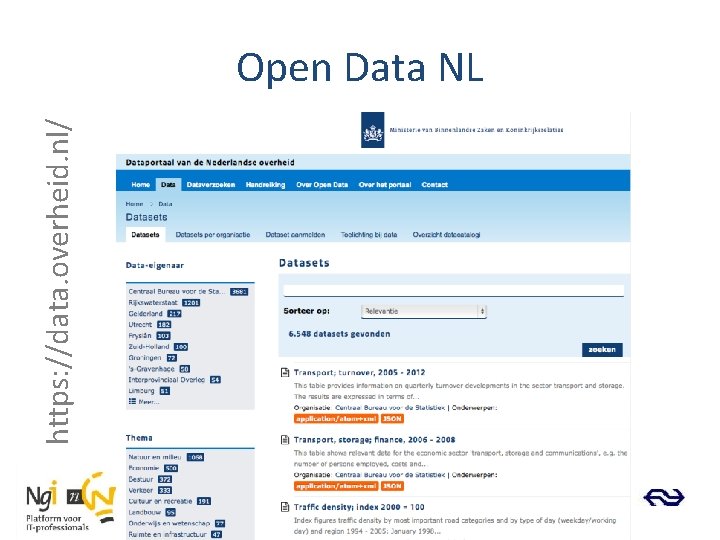 https: //data. overheid. nl/ Open Data NL 