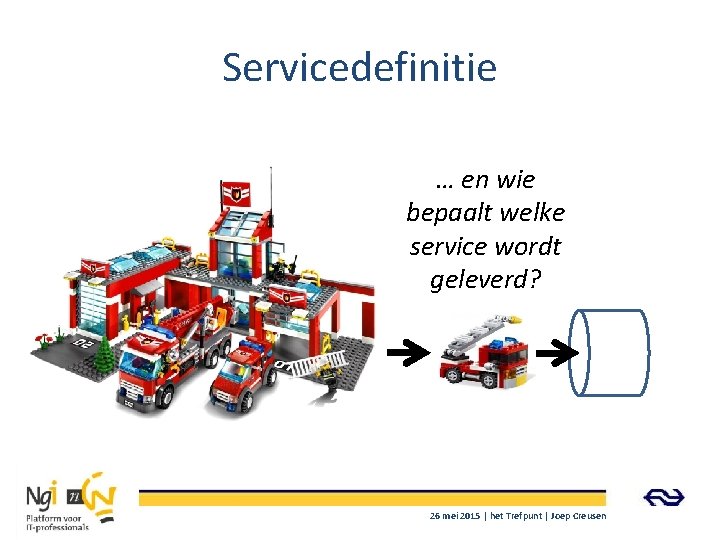 Servicedefinitie … en wie bepaalt welke service wordt geleverd? 26 mei 2015 | het