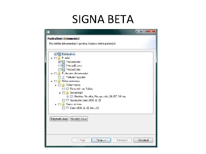 SIGNA BETA 