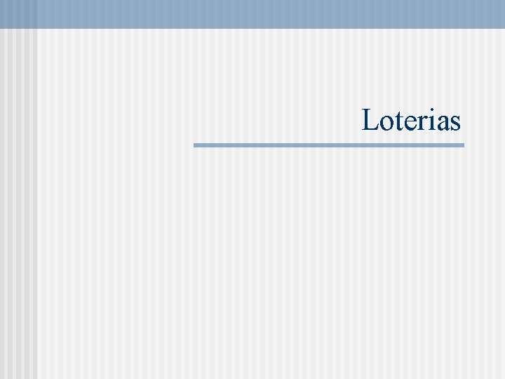 Loterias 