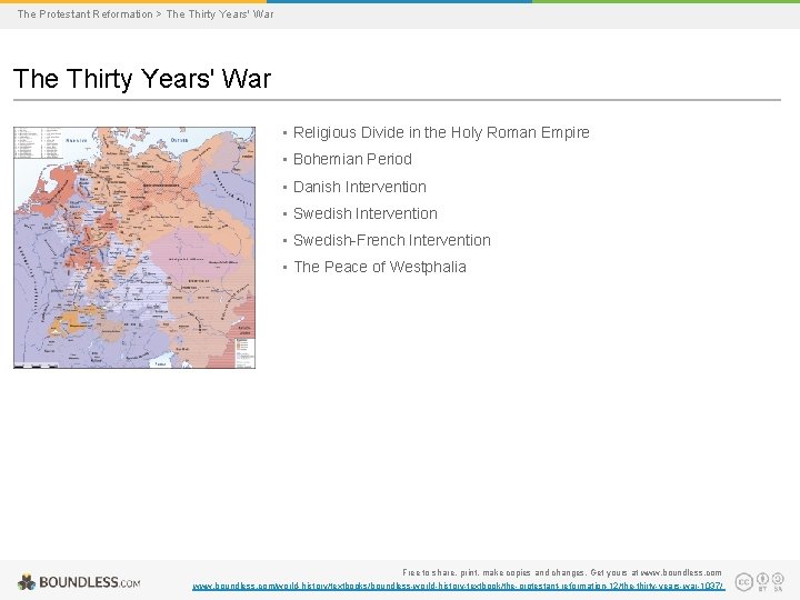 The Protestant Reformation > The Thirty Years' War • Religious Divide in the Holy