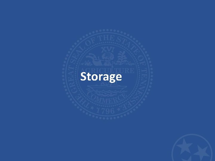 Storage 