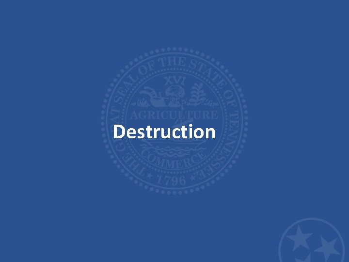 Destruction Destruction