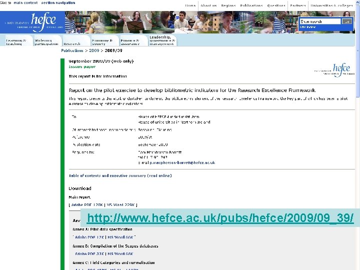 http: //www. hefce. ac. uk/pubs/hefce/2009/09_39/ 